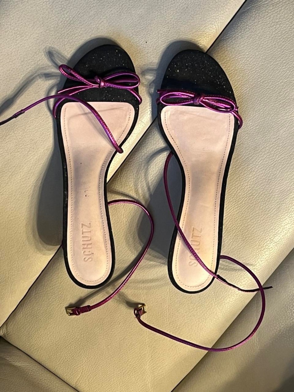 Schutz Celestine Ankle Strap Kitten Heel